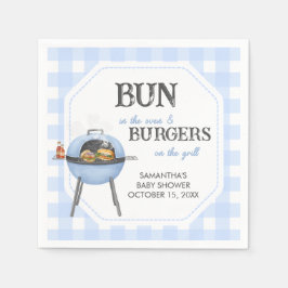 ブルーバーガー BBQ ベイビーシャワー スタンダードカクテルナプキン