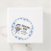 ブルーバーガーBBQベビーシャワーラウンド フェイバータグ (インサイチュ)