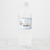 ブルーバーガーBBQベビーシャワー ペットボトルラベル (正面)