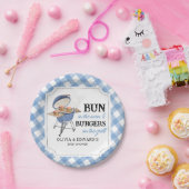 ブルーバーガーBBQベビーシャワー ペーパープレート (パーティー)