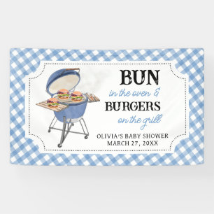 ブルーバーガーBBQベビーシャワー 横断幕