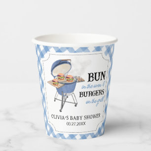 ブルーバーガーBBQベビーシャワー 紙コップ
