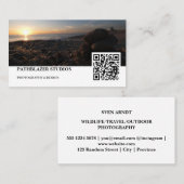 ブルーバーグビーチサンセットスタックロックス 名刺 (正面/裏面)