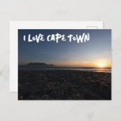 ブルーバーグビーチテーブルマウンテンサンセット シーズンポストカード (正面/裏面)