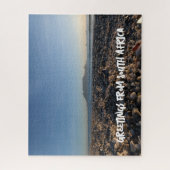 ブルーバーグビーチテーブルマウンテン海ビューカスタム ジグソーパズル (縦)