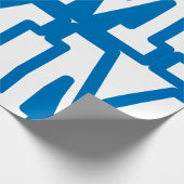 ブルーバーシティレターMモノグラム ラッピングペーパー