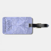 ブルーバージョンアンティークワールドマップJ Blaeu 1664 ラゲッジタグ (裏面横)