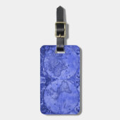 ブルーバージョンアンティークワールドマップJ Blaeu 1664 ラゲッジタグ (正面縦)