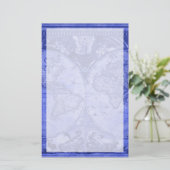 ブルーバージョンアンティークワールドマップJ Blaeu 1664 便箋 (スタンド正面)