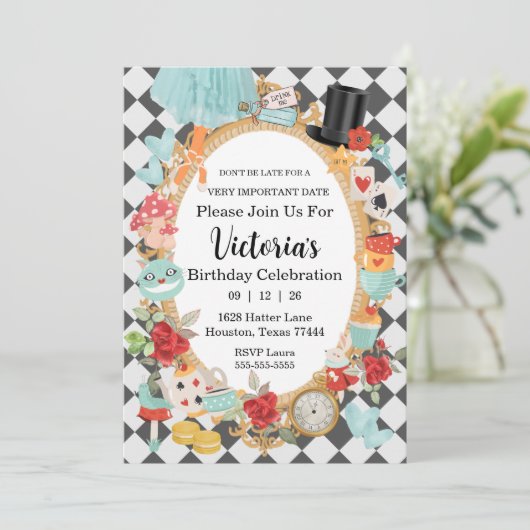 ブルーバースデーパーティーの招待に遅れないように 招待状 (スタンド正面)