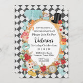 ブルーバースデーパーティーの招待に遅れないように 招待状 (正面/裏面)