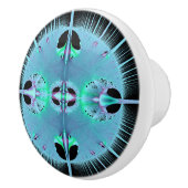 ブルーバーストのフラクタル引き出しとキャビネットノブ セラミックノブ (右)