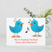 ブルーバーズセレナーデ誕生パーティー 招待状 (スタンド正面)