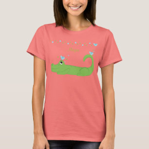 ブルーバードおよびわに Tシャツ