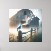 ブルーバードが歌を歌う キャンバスプリント (正面)