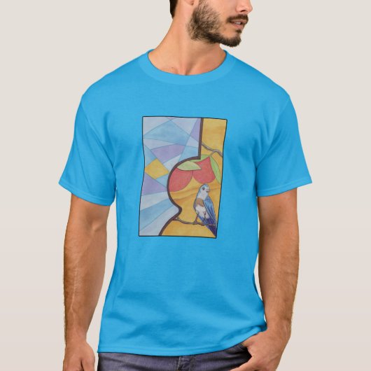 ブルーバードとオレンジ ブルースソング Tシャツ (正面)