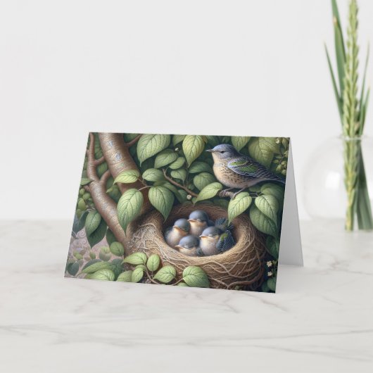 ブルーバードとネストマザーの日 カード (正面)