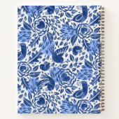 ブルーバードとハート図解入りの、写真付きの感謝ジャーナル ノートブック (裏面)