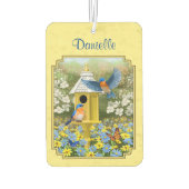 ブルーバードとラウンドバードハウスイエロー カーエアーフレッシュナー (裏面)