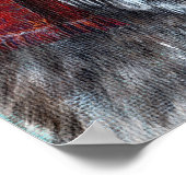 ブルーバードと冬のアライグマ ポスター (角)