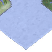 ブルーバードと桃の青 テーブルクロス (アングル)