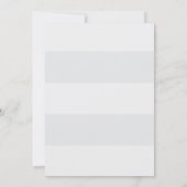 ブルーバードと葉を備えた森のテーマのベビーシャワー 招待状 (裏面)