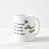 ブルーバードと蝶 コーヒーマグカップ (正面右)