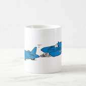 ブルーバードのオーストラリアの二重マグ コーヒーマグカップ (中央)