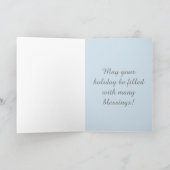 ブルーバードのクリスマスカード シーズンカード (内部)