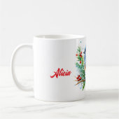 ブルーバードのクリスマス コーヒーマグカップ (左)