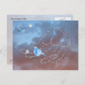 ブルーバードのクリスマス! シーズンポストカード (正面/裏面)