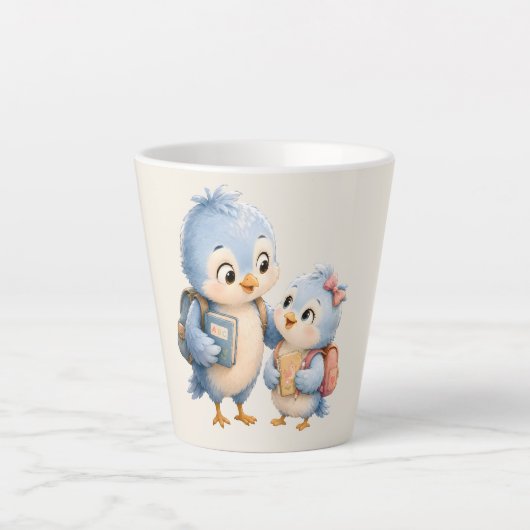 ブルーバードの兄弟姉妹 コーヒーマグ カフェラテマグ (正面)
