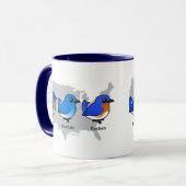 ブルーバードの地図 マグカップ (正面左)