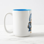 ブルーバードの姉弟 コーヒーマグ ツートーンマグカップ (左)