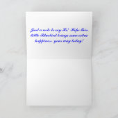 ブルーバードの幸福カード カード (内部)