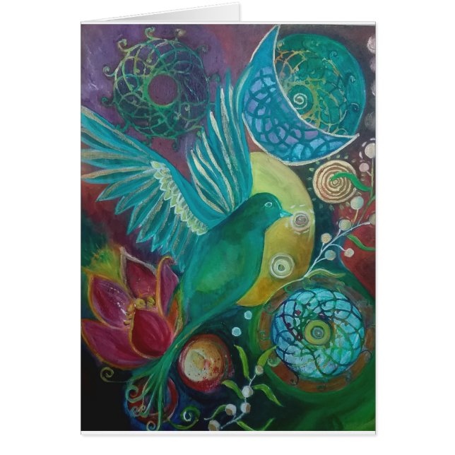 ブルーバードの抽象的なファンタジーのspirituaĺ (正面)