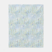 ブルーバードの木と空 フリースブランケット (正面)