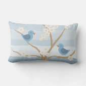 ブルーバードの木の装飾用クッション ランバークッション (裏面)