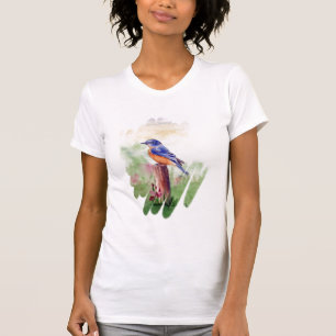 ブルーバードの歌のしぶきのLadieのTシャツ Tシャツ