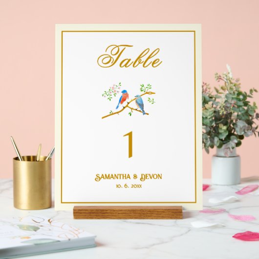 ブルーバードの結婚式 アクリルサイン (ウェディング)