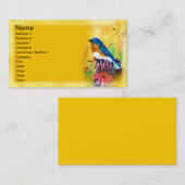 ブルーバードの絵画の名刺 名刺 (正面/裏面)