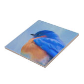 ブルーバードの絵画-元の鳥の芸術 タイル (側面)