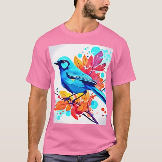 ブルーバードの至福アート Tシャツ (正面)