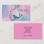 ブルーバードの音楽の先生の名刺 名刺 (正面/裏面)