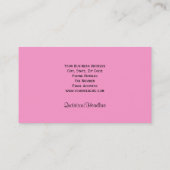 ブルーバードの音楽の先生の名刺 名刺 (裏面)