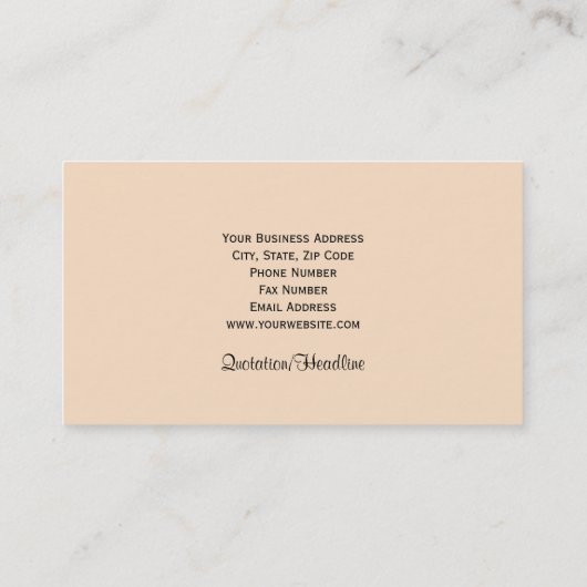 ブルーバードの音楽の先生の名刺 名刺 (裏面)