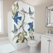 ブルーバードの鳥のAudubonの野性生物のシャワー・カーテン シャワーカーテン (インサイチュ)