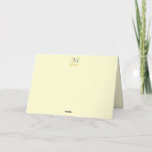 ブルーバードの黄色い折りたたみ式バースデーカード カード (裏面)