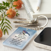 ブルーバードの"そう愛された"詩 キーホルダー (正面右)