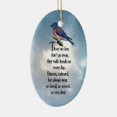 ブルーバードの"そう愛された"詩 セラミックオーナメント (右)